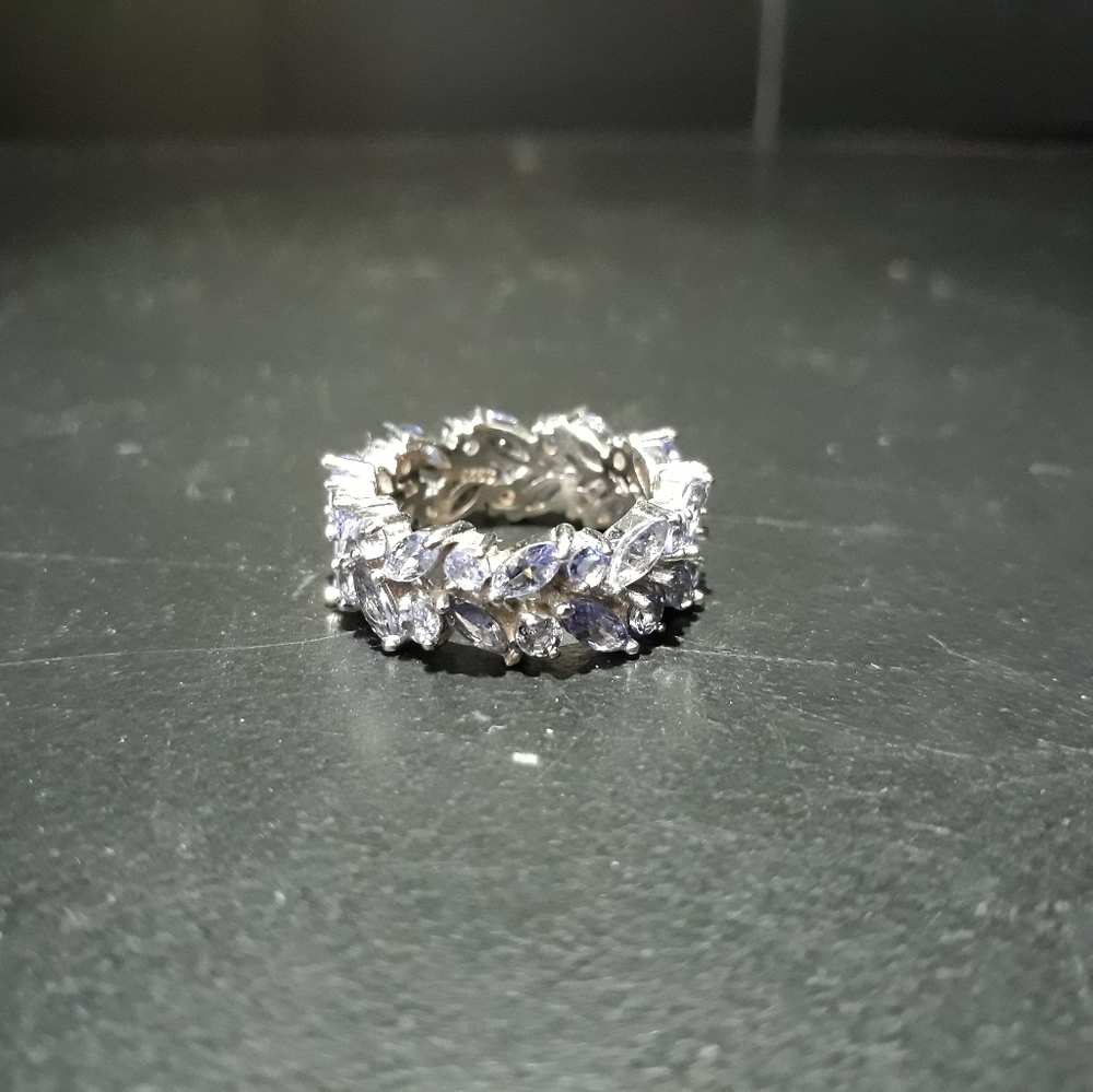 Natural Tanzanite Eternity Ring a5